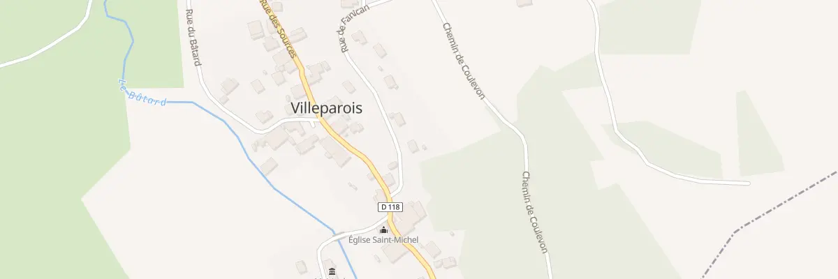 Plan du 4 Rue de Fanican à Villeparois