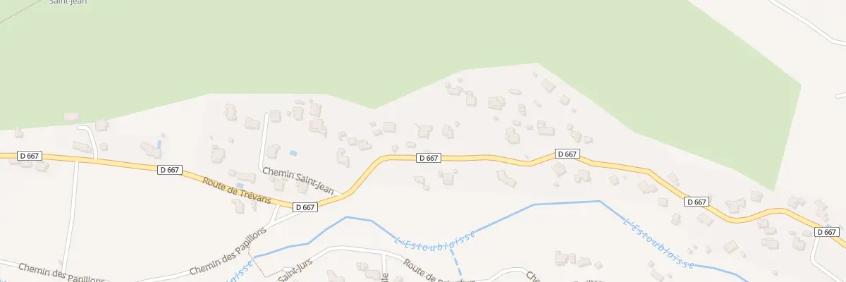Plan du 729 Rte de Trévans à Estoublon