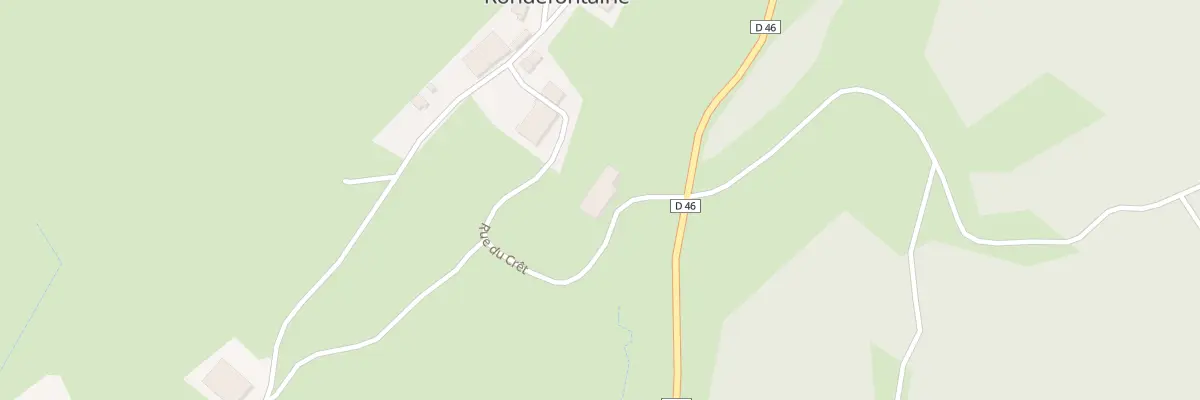 Plan du 1 Rue du Cret à Rondefontaine