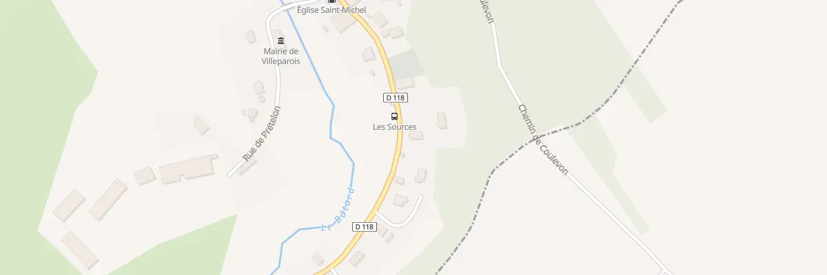 Plan du 20 Rue des Sources à Villeparois
