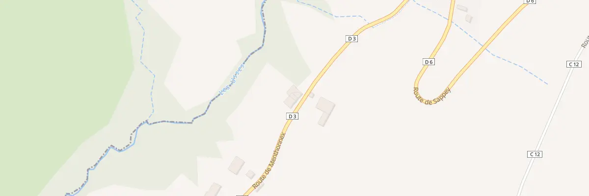 Plan du 396 Rte de Menthonnex à Arbusigny