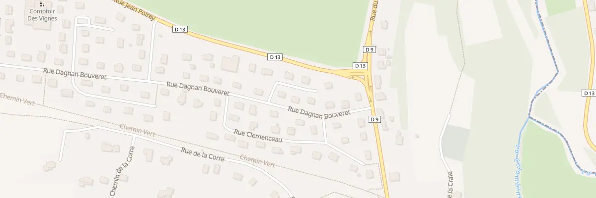 Plan du 10 Rue Dagnan Bouveret à Quincey