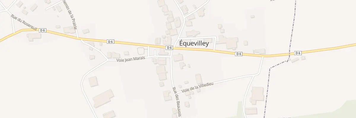 Plan du 1 Rue de Beauvois à Équevilley