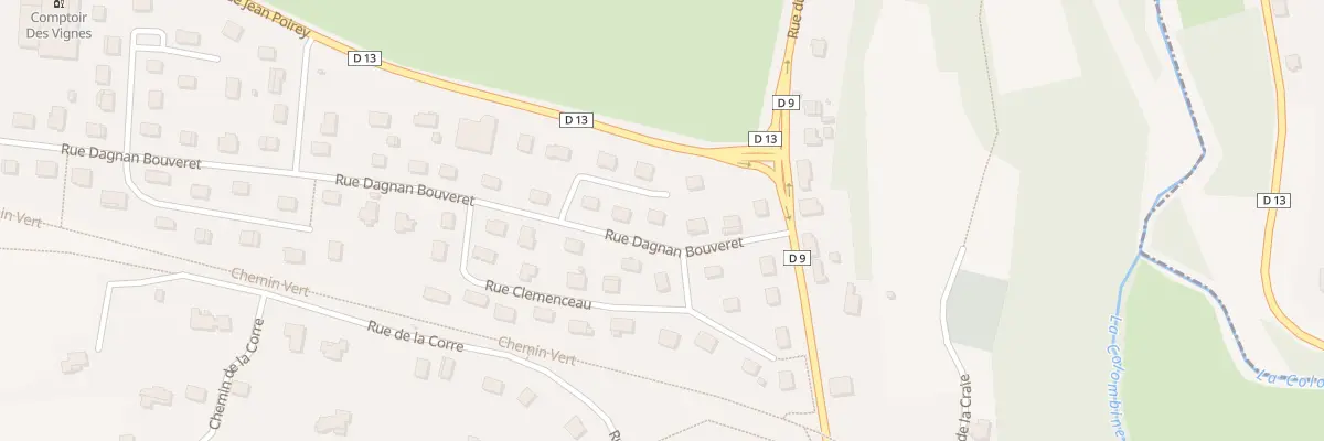 Plan du 8 Rue Dagnan Bouveret à Quincey