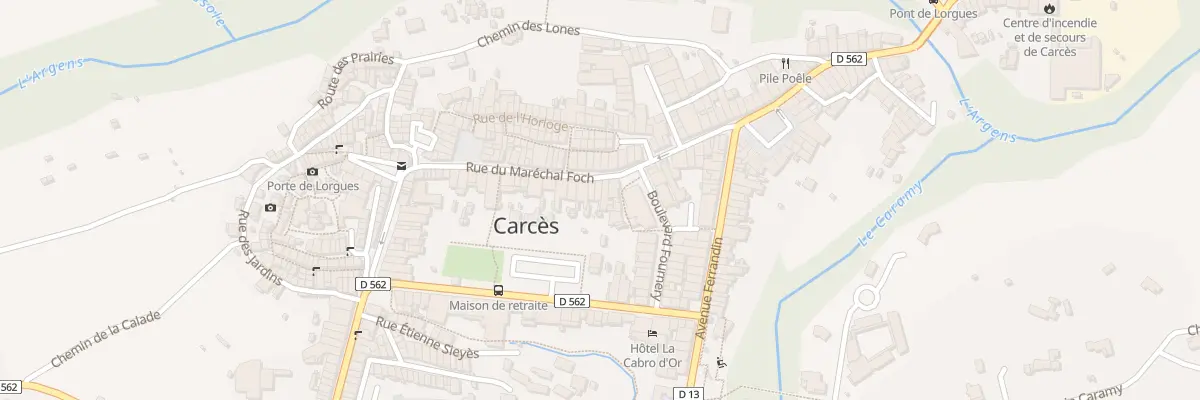 Plan du 5 Rue Marechal Foch à Carcès