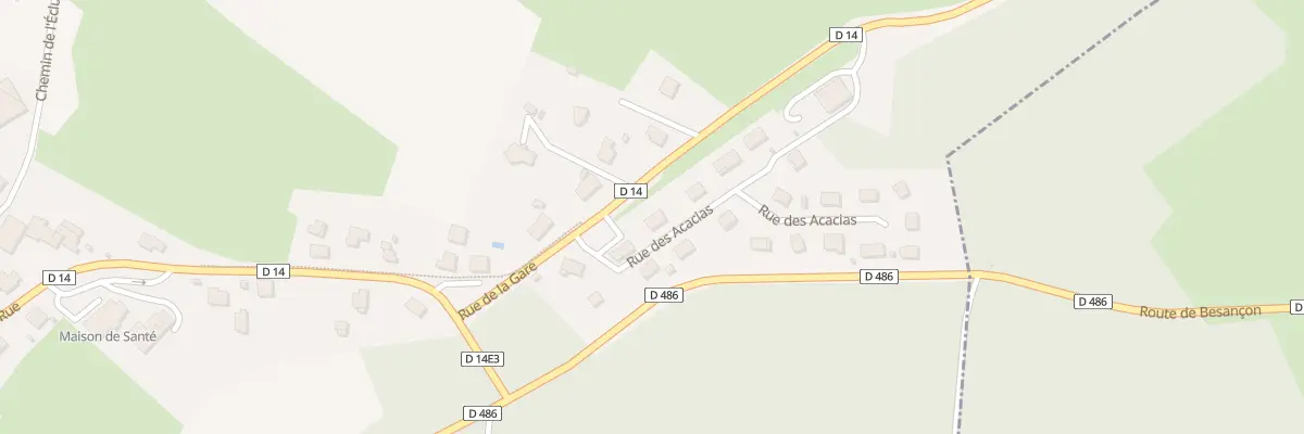 Plan du 1 Rue des Acacias à Rigney