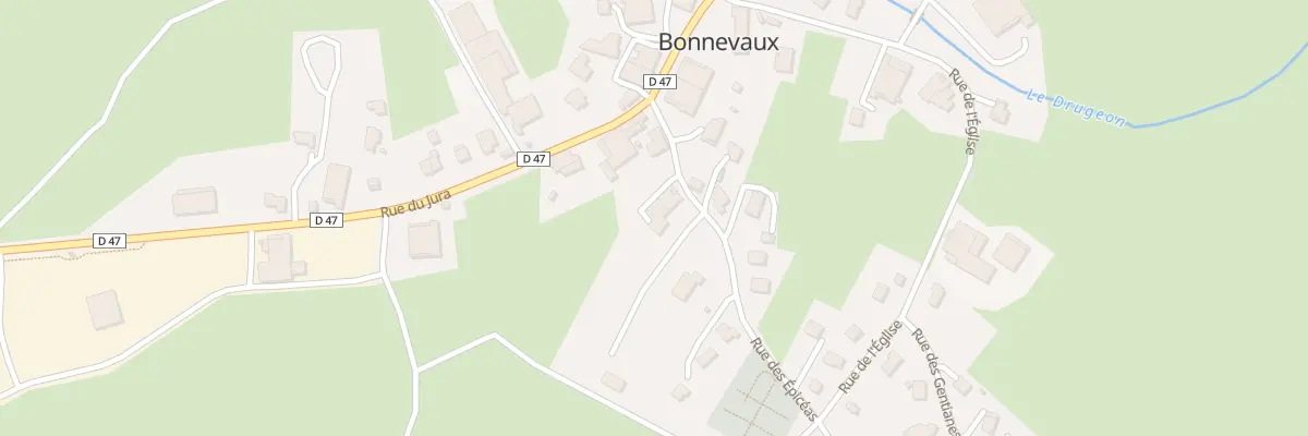 Plan du 6 Rue des Epicéas à Bonnevaux