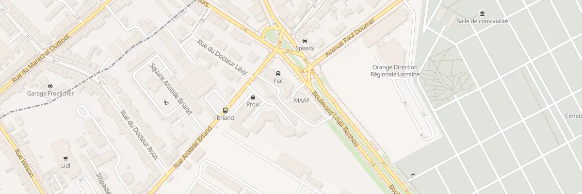 Plan du 30 Rue Aristide Briand à Vandœuvre-lès-Nancy