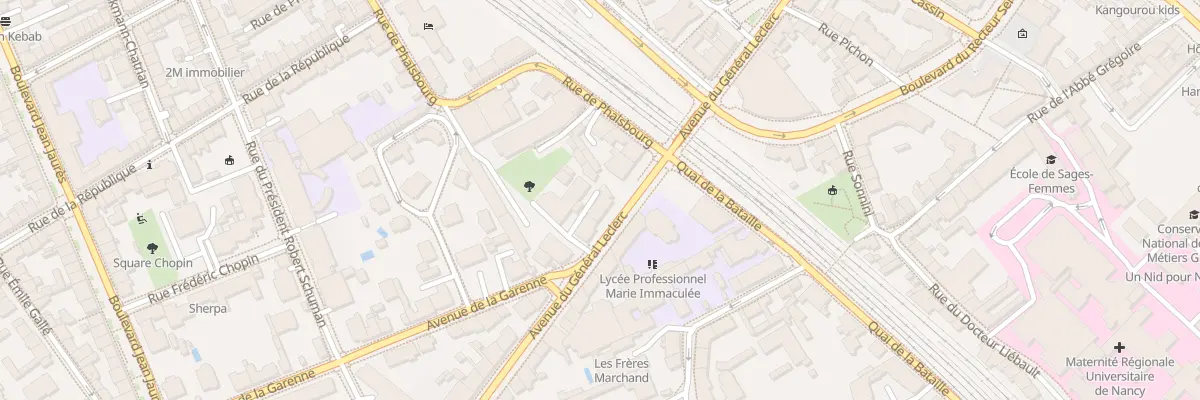 Plan du 68 Av Général Leclerc à Nancy