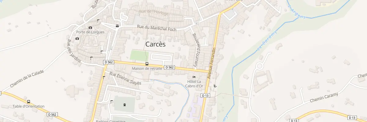 Plan du 8 Rue Florentin Giraud à Carcès