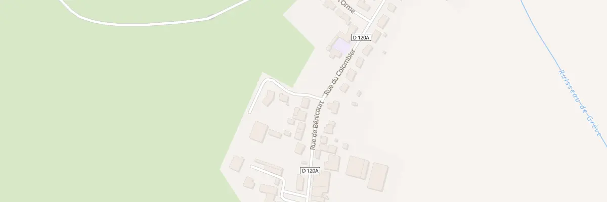 Plan du 2 Rue de Bénicourt à Clémery