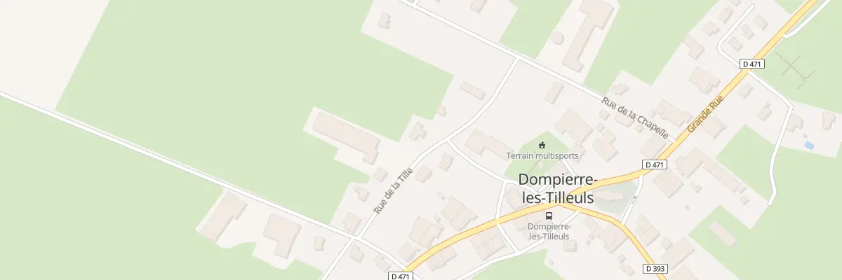 Plan du 2 Rue de la Tille à Dompierre-les-Tilleuls