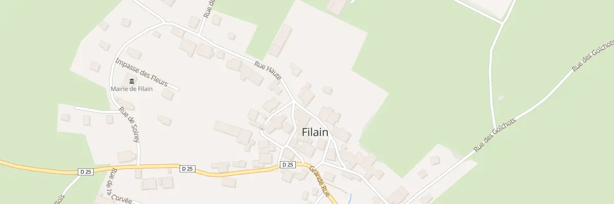 Plan du 12 Rue Haute à Filain
