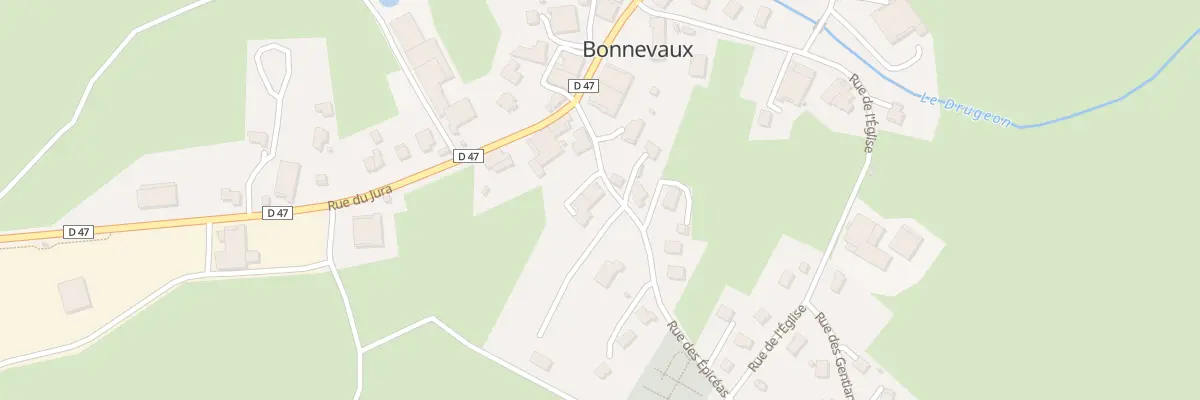 Plan du 8 Rue des Epicéas à Bonnevaux
