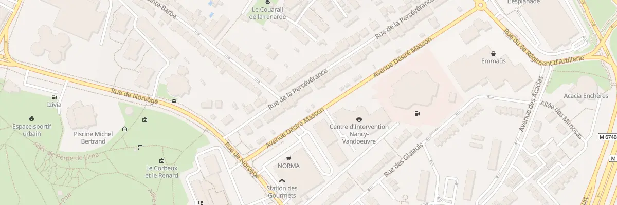 Plan du 22 Rue de la Persévérance à Vandœuvre-lès-Nancy