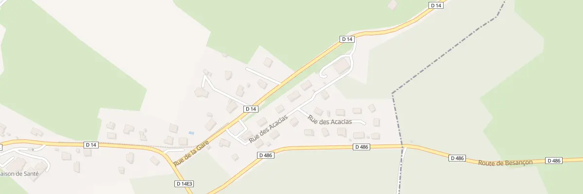 Plan du 5 Rue des Acacias à Rigney