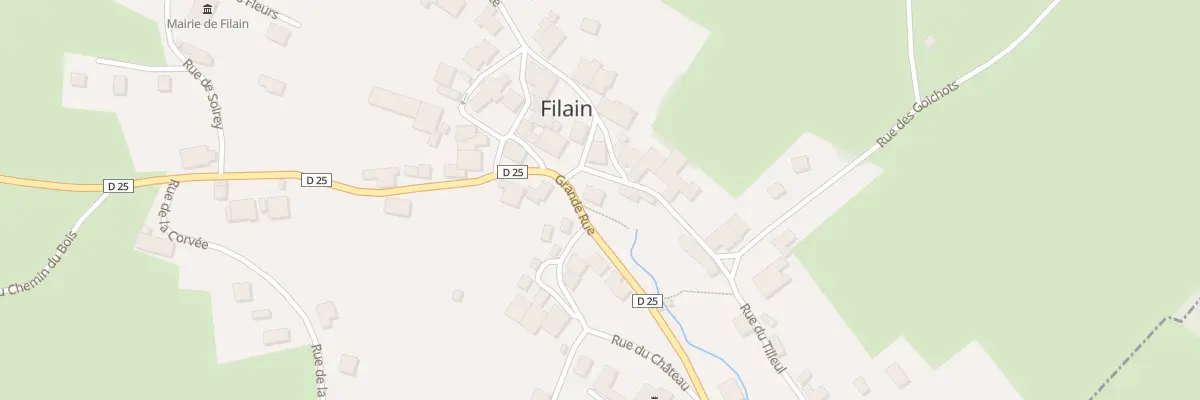 Plan du 11 Gr Grande Rue à Filain