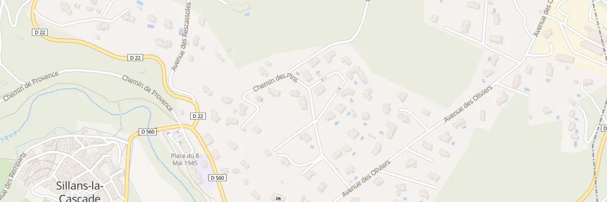 Plan du 143 Che des Pins à Sillans-la-Cascade