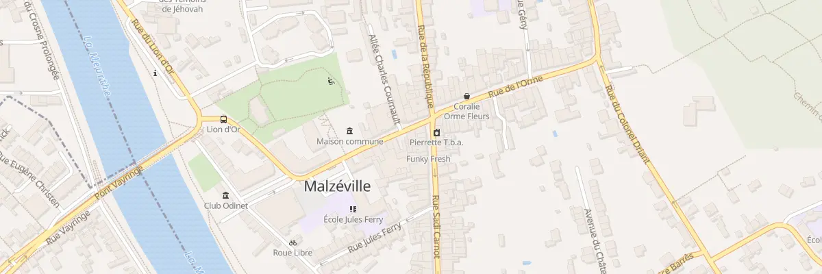 Plan du 1 Rue General de Gaulle à Malzéville