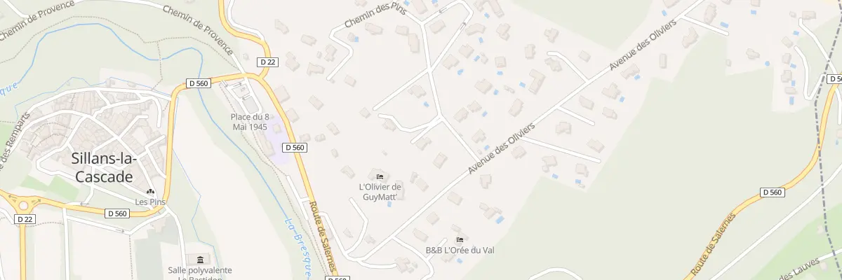 Plan du 2 Che des Pins à Sillans-la-Cascade