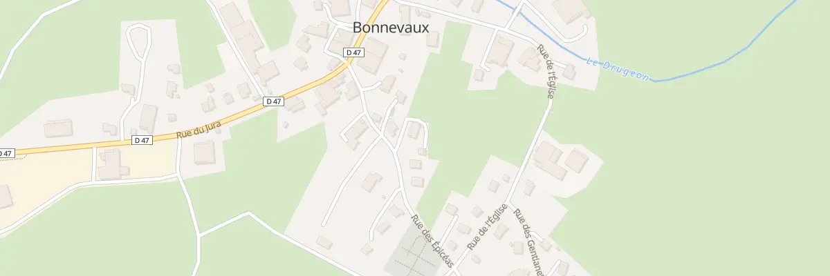 Plan du 7 Rue des Epicéas à Bonnevaux
