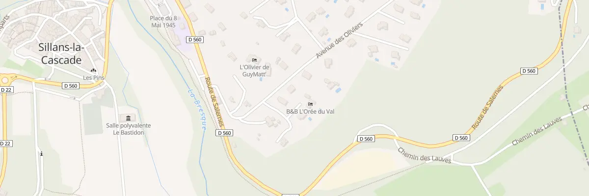 Plan du 174 Av des Oliviers à Sillans-la-Cascade