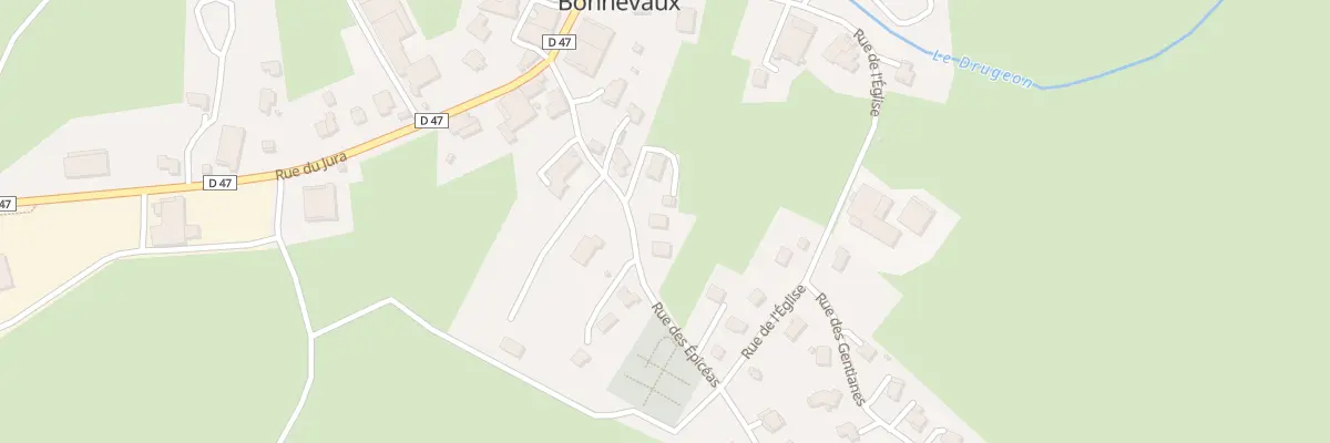 Plan du 9 Rue des Epicéas à Bonnevaux