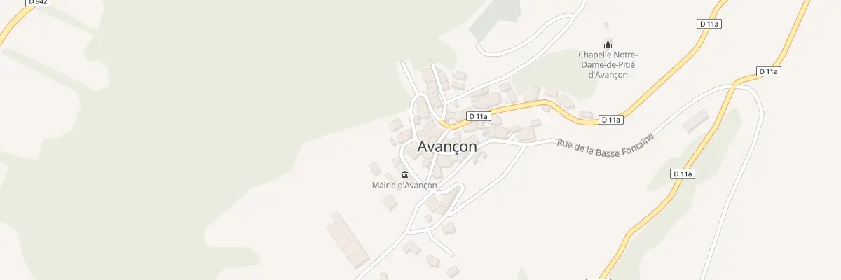 Plan du 5036F Le Village à Avançon