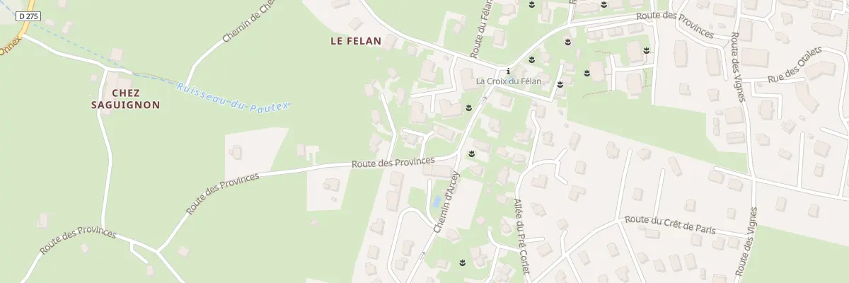 Plan du 51 Rte de Felan à Villaz