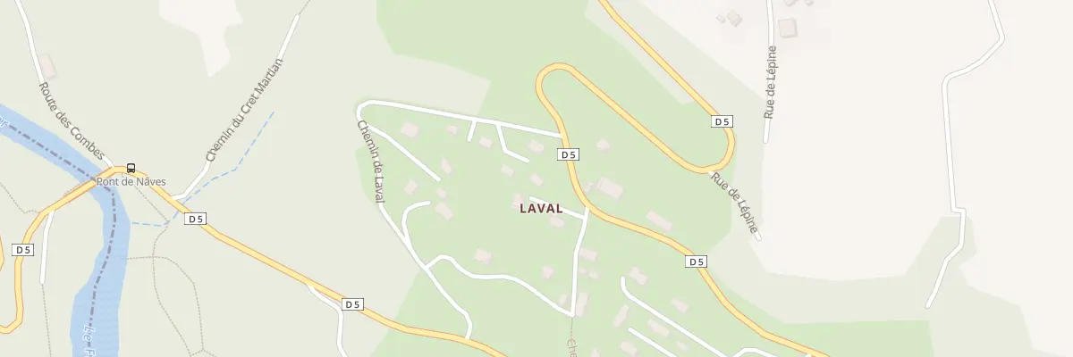 Plan du 55 Che de Laval à Nâves-Parmelan