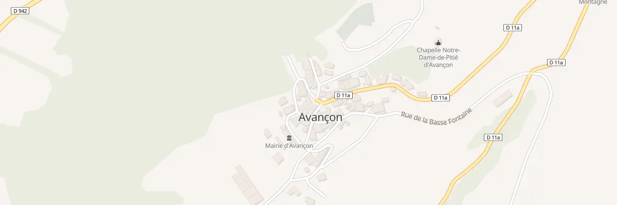 Plan du 1 Pl Gilbert Borel à Avançon