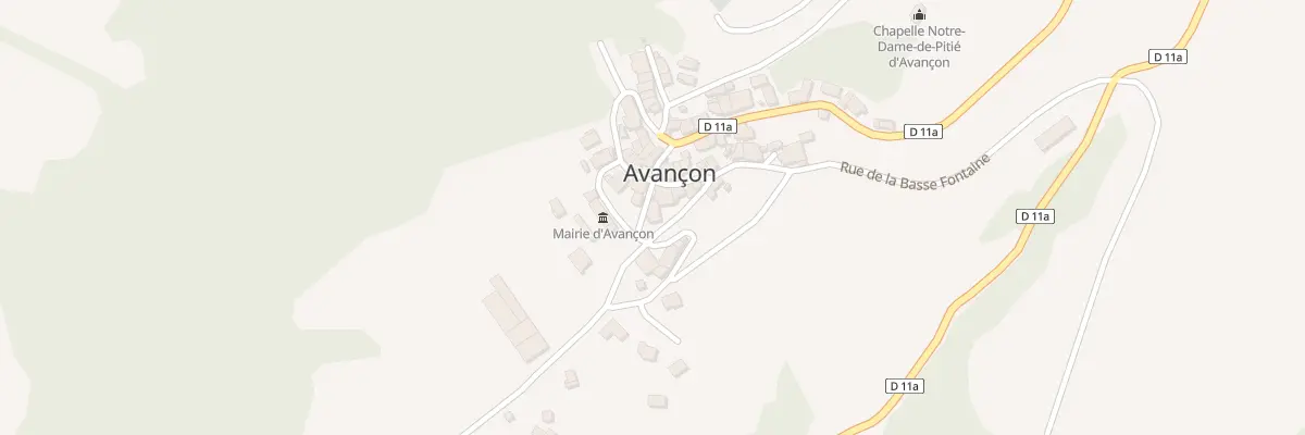 Plan du 5025 Le Village à Avançon