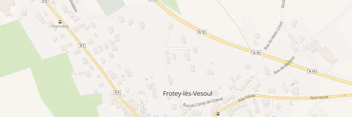 Plan du 12 Rue du Camp de Cheval à Frotey-lès-Vesoul