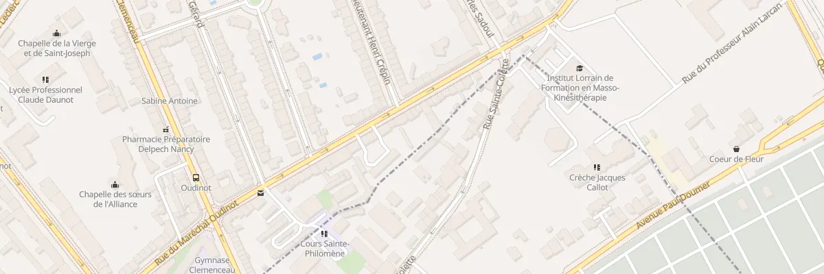 Plan du 27 Rue Maréchal Oudinot à Nancy