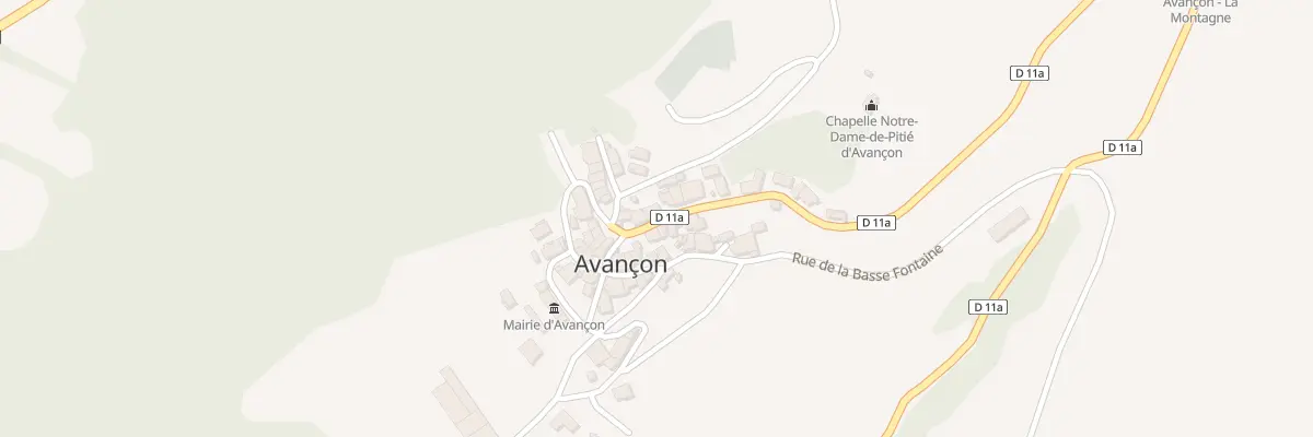 Plan du 15 Rte d’Avançon à Avançon