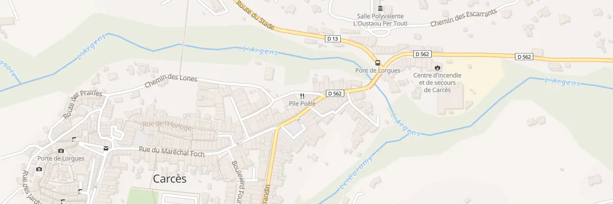 Plan du 5 Rue Hoche à Carcès