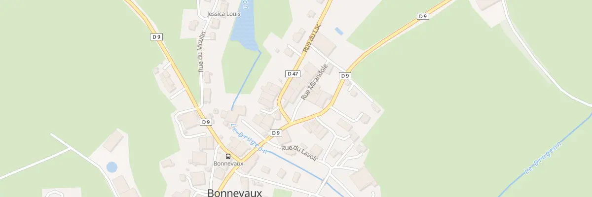 Plan du 1 Rue Mirandole à Bonnevaux