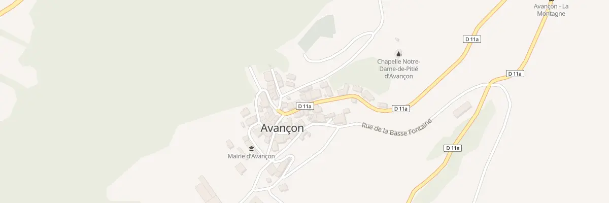 Plan du 5008 Le Village à Avançon