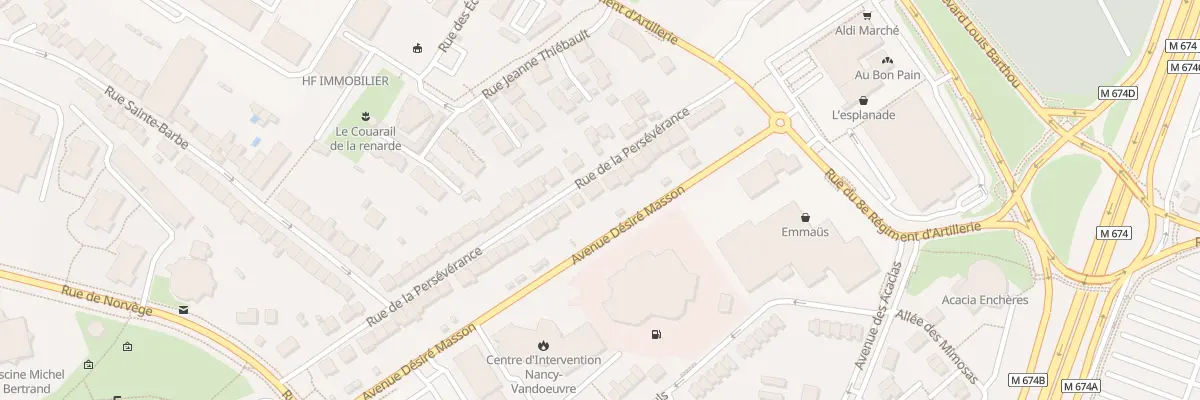 Plan du 54 Rue de la Persévérance à Vandœuvre-lès-Nancy