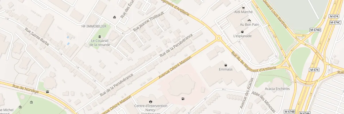 Plan du 56 Rue de la Persévérance à Vandœuvre-lès-Nancy