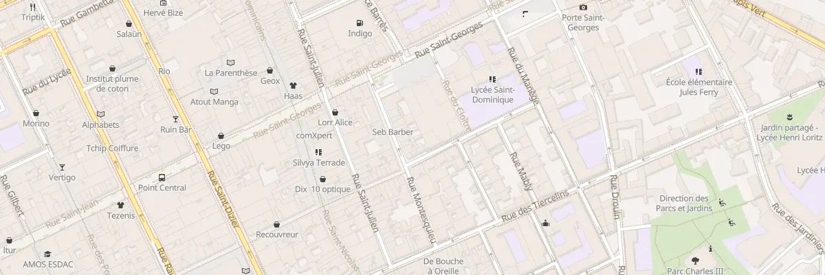 Plan du 11 Rue Montesquieu à Nancy