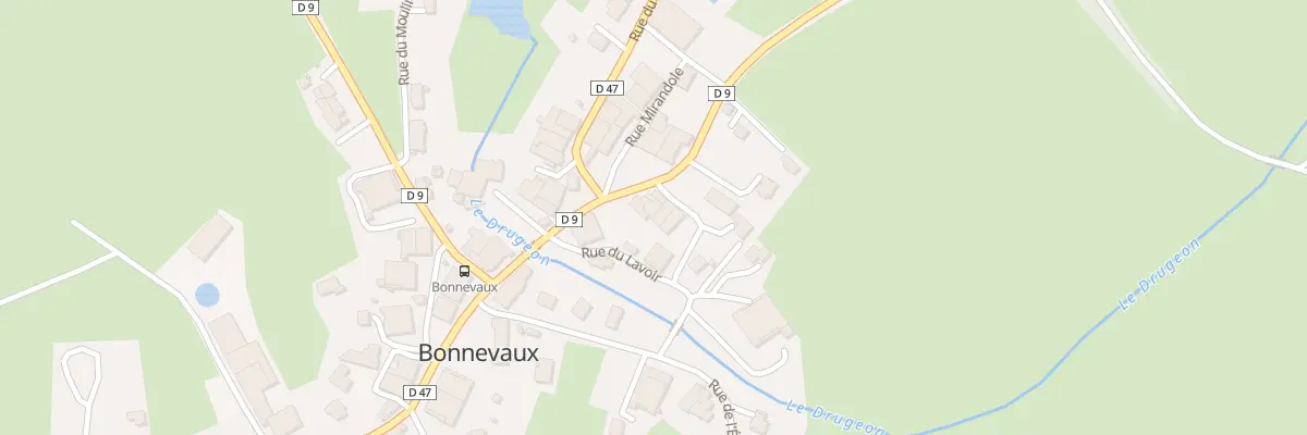 Plan du 6 Rue de la Vallee du Drugeon à Bonnevaux