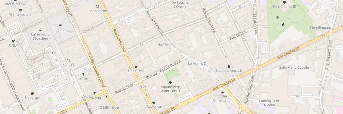 Plan du 17 Rue Général Drouot à Nancy