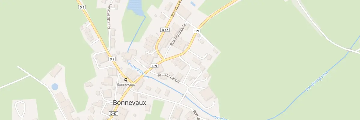 Plan du 8 Rue de la Vallee du Drugeon à Bonnevaux