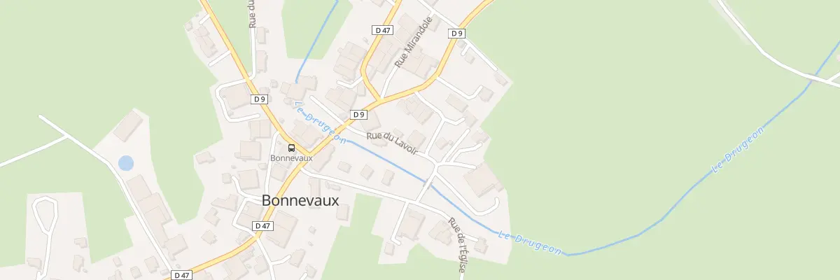 Plan du 3 Rue du Lavoir à Bonnevaux