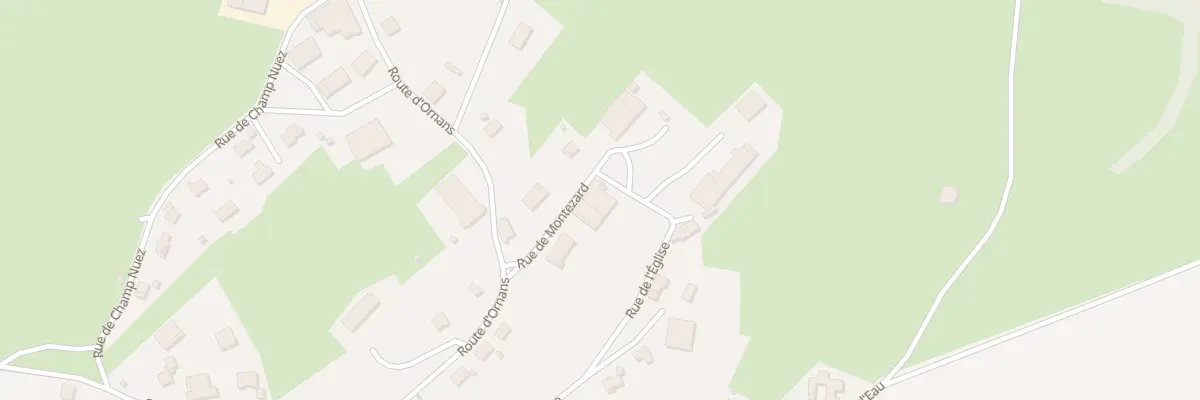 Plan du 3B Rue de Montezard à Septfontaines
