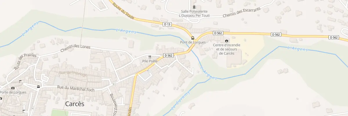 Plan du 20 Rue Hoche à Carcès