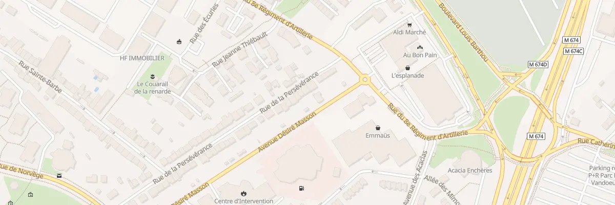 Plan du 66 Rue de la Persévérance à Vandœuvre-lès-Nancy