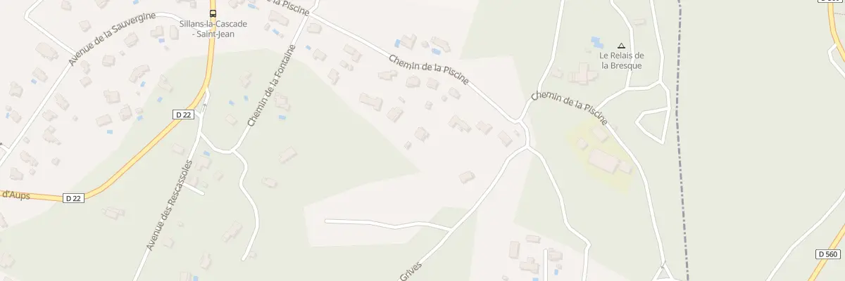 Plan du 16 Rue de la Piscine à Sillans-la-Cascade