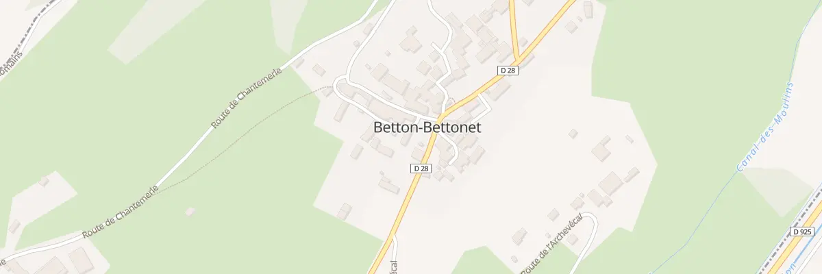 Plan du 5049 Le Bettonnet à Betton-Bettonet